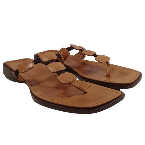 Timberland Smart Comfort System Women's Leather Thong Flat Sandals Size 11M - Picture 4 of 15